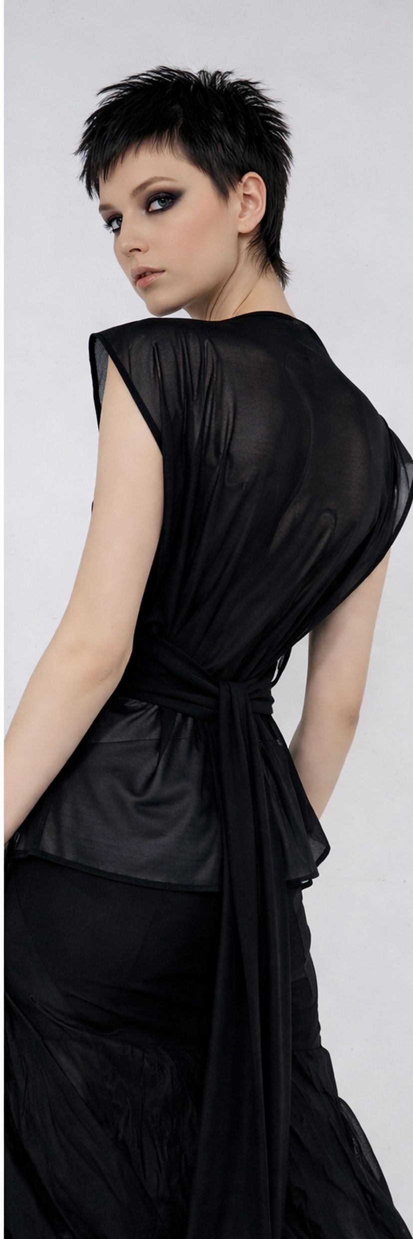Dark Wave Wrap Top