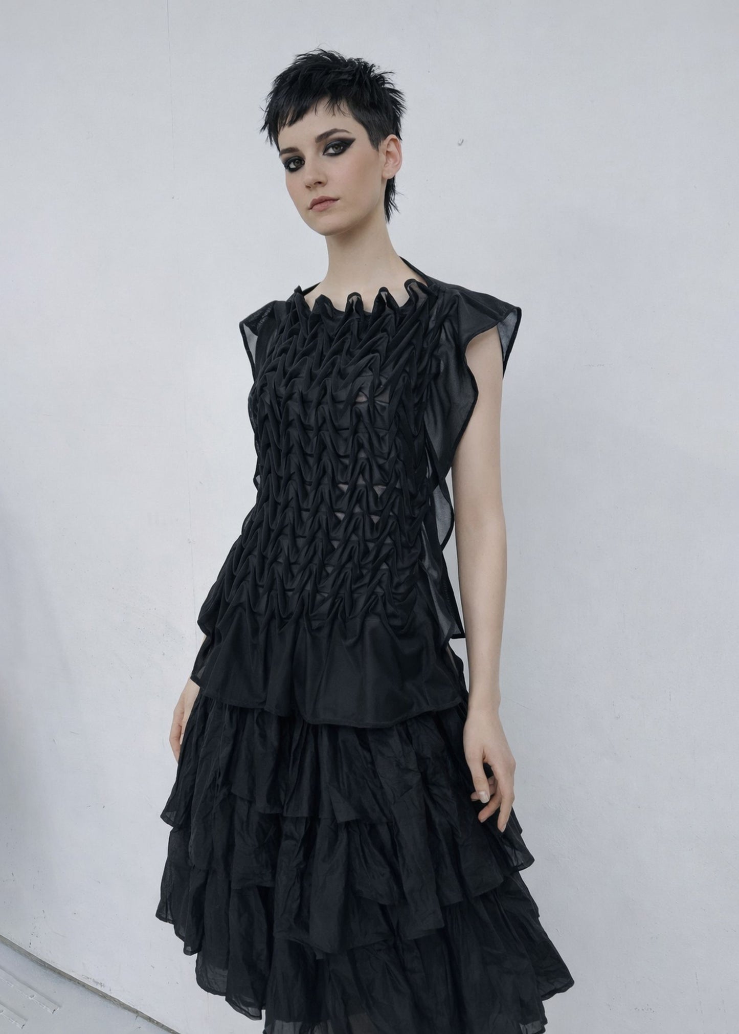 Dark Wave Wrap Top