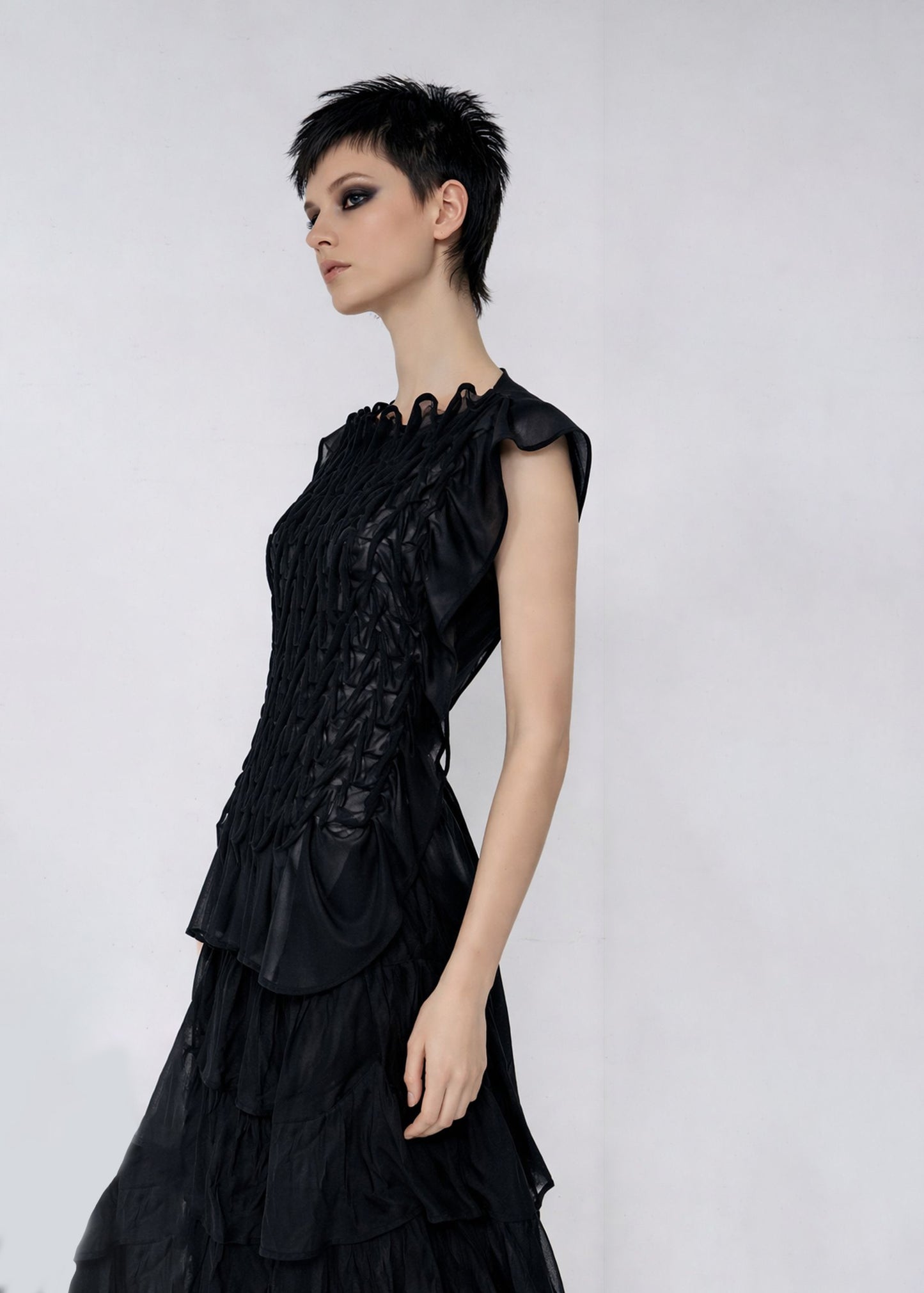 Dark Wave Wrap Top